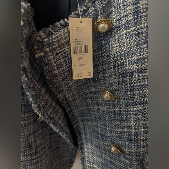 Anthropologie Maeve double-breasted tweed jacket - Picture 3 of 4